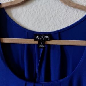 Enfocus Studio cobalt blue dress size 10